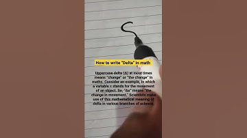 how to write Delta in math #shorts #maths #mathematics #algebra #delta #viral #shortsvideo