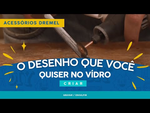 Pontas diamantadas 7144 e 7105: Como gravar em vídro | Acessórios Dremel