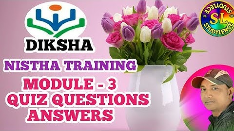 MODULE 3 QUIZ ANSWERS  ( DIKSHA