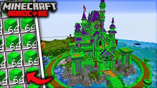 I BUILD A GIANT EMERALD CASTLE in Minecraft Hardcore (Hindi)