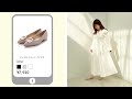 【春夏新作#3】毎年大好評！バックルフラットパンプスIS9747