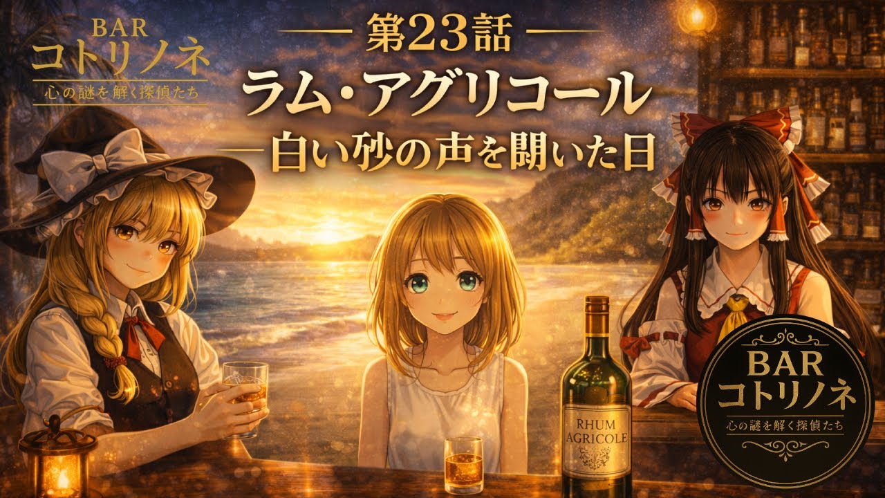 BAR コトリノネ ― 心の謎をほどく探偵たち 第23話｜ラム・アグリコール ― 白い砂の声を聞いた日