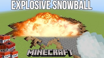 How to make an Explosive Snowball in Minecraft | Easy Tutorial