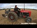 1964 Massey Ferguson 35X 2.5 Litre 3-cyl Diesel Tractor (45HP) With Ransomes Plough