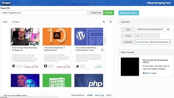 Scraper Wordpress Plugin Demo Video