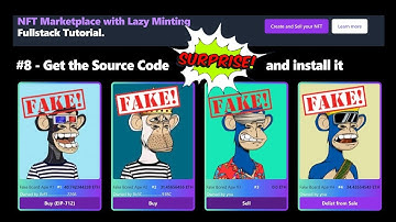 NFT Marketplace with Lazy Minting #8 Get the Source Code (Surprise!) and install it