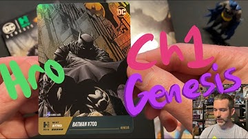 Hro DC Chapter 1 Genesis Pack Opening with Exclusive Batman #700 Legendary Hybrid NFT Trading Cards