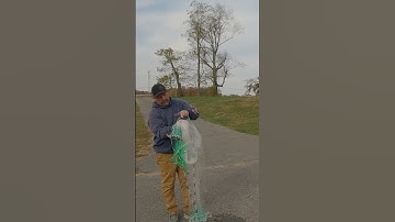 How to THROW an 8ft Cast Net  #fishing #fish #castnet