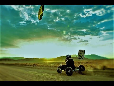 Kite buggying - воздушный змей на колесах.