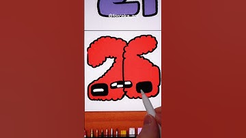 Drawing Number Lore | 21, 22, 23, 24, 25, 26, 27, 28, 29, 30 #shorts #number #numberlore