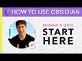 Obsidian for beginners start here  how to use the obsidian app for notes