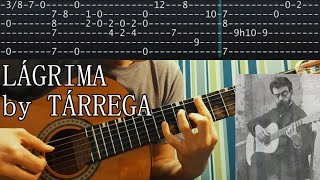 Lágrima - Tárrega - Classical Guitar Lesson (TABS)