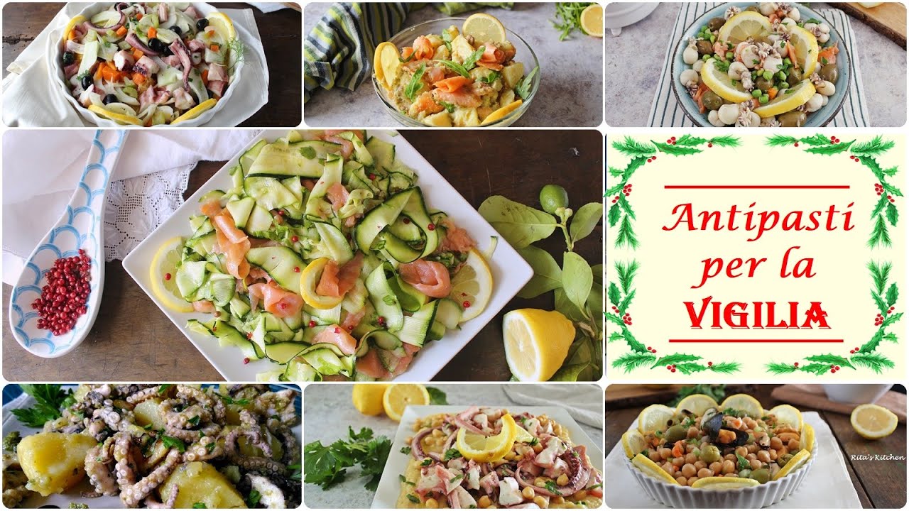 ANTIPASTI PER LA VIGILIA, tante ricette di pesce- La cucina di Rita