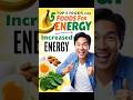 Top 5 Energy Foods | Top 5 Most Energetic Foods | 5 Best Foods for Strength and Energy #energylevels