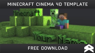 Minecraft Cinema 4d Intro Template