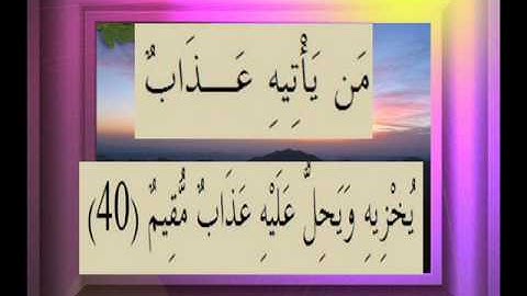 القرآن الكريم سورة الزمر الاية 40