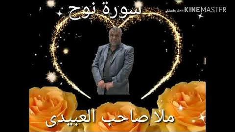 سورة نوح ٠هديتى الى ارواح امواتكم اخوانى واخواتى الاطهار٠ملا صاحب العبيدى