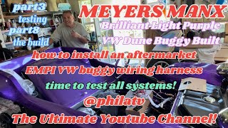 part3 HOW TO INSTALL AN AFTERMARKET WIRING HARNESS MEYERS MANX VW DUNE BUGGY brilliant purple part8