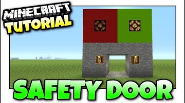 Minecraft Xbox - SAFETY DOOR [ TINY ] Redstone Tutorial - MCPE / PS4 / PS3 / Switch