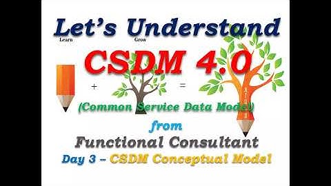 CSDM 4.0 - Day 3 - CSDM Conceptual Model - Learn From Functional Consultant #Shorts #Short