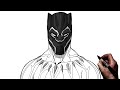 How To Draw Black Panther | Step By Step | Marvel Avengers