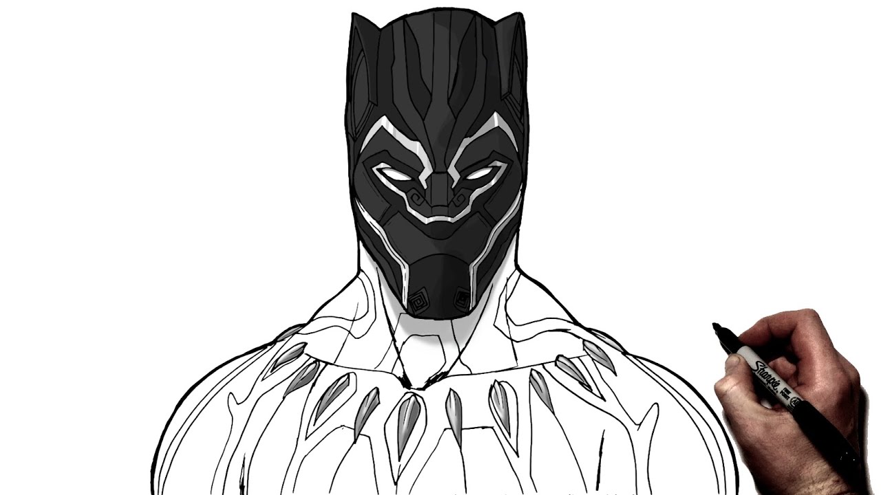 Update more than 182 sketches of black panther super hot