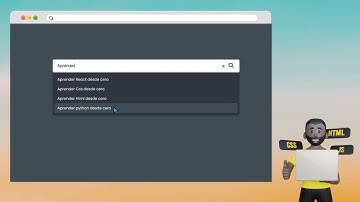 Barra de búsqueda con Autocompletado de sugerencias | HTML, CSS, JS