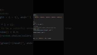Christmas tree code (Python)🎄
