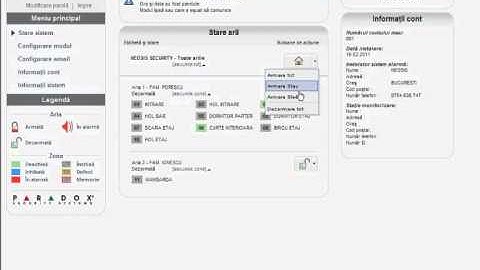 Modul comunicatie prin internet Paradox IP100 - interfata romana - NEOSIS