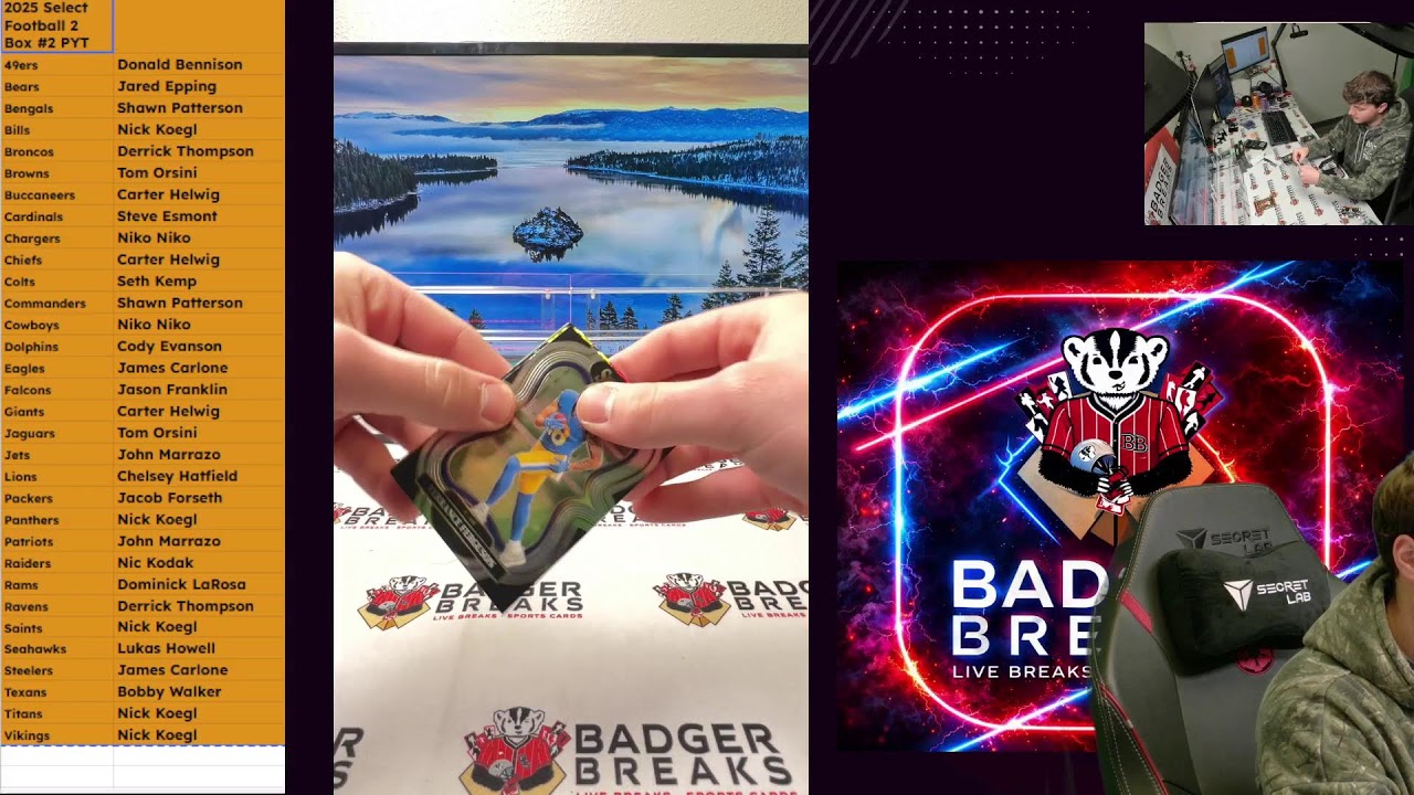 2025 Select Football 2 Box #2 PYT