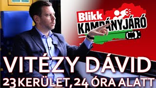 Vitézy Dávid végigrohant Budapesten - A főpolgármester-jelölt 24 óra alatt 23 kerületben járt