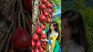Full Beautiful nature with rural life –harvest fresh fruits 🍒🍇🍑 | Part 30 #fruit​ #shorts​ #yummy​ Guide