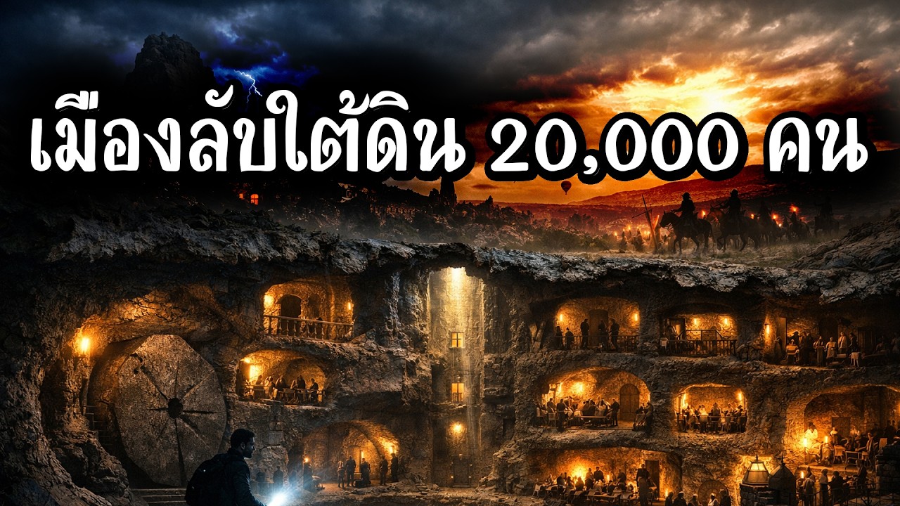 เมืองลับใต้ดินที่ใหญ่ที่สุดในโลก 20,000 คนเคยอาศัยอยู่ใต้พื้นโลก