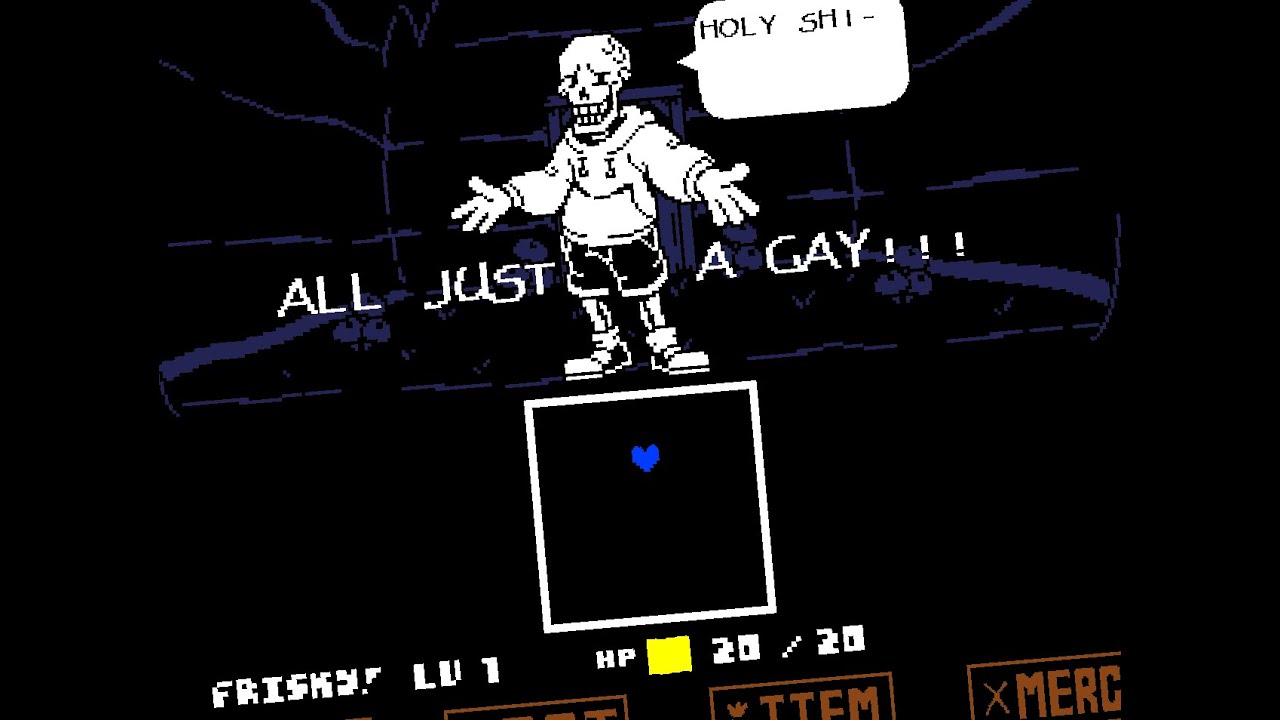 (HE GOES TOO FAR!!!) Pacifist Papyrus Survival Game  [ UNDERSWAP EDITION ]