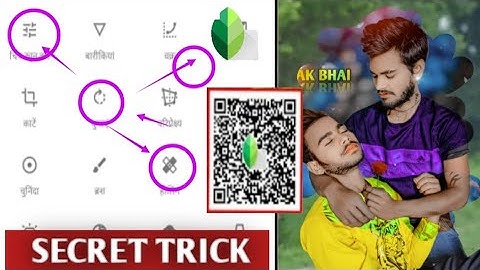 Snapseed QR Code EdiTing Trick | 😱Only 3 Step PhoTo Editing Tutorial 2024 | Photo Editing Ak EdiToR