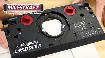 Milescraft #1342 EuroHingeJig™ - Concealed Hinge Jig Makes Cabinet Door Installation Easy