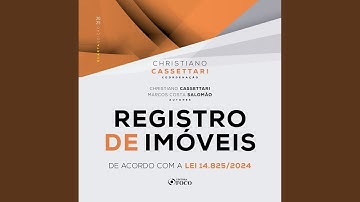 Aspectos Registrais - Parte 5.6 - Registro de Imóveis - 4ª Edição