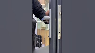 how to install aluminum door handle