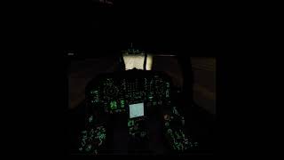 DCS night carrier landing in VR