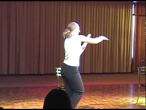 Two girls dancing at the International School Bang...