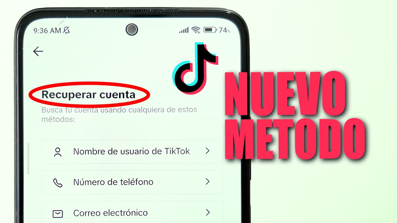 Nuevo método para recuperar cuenta de TikTok - YouTube