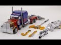 Transformers 3 DOTM Custom Leader Optimus Prime & Custom Weapons Truck Vehicles Car Robot Toys