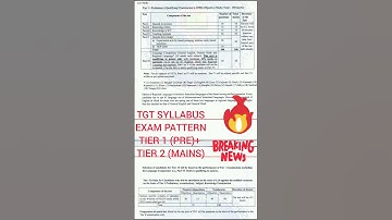 TGT SYLLABUS exam Pattern#emrs #emrsvacancies