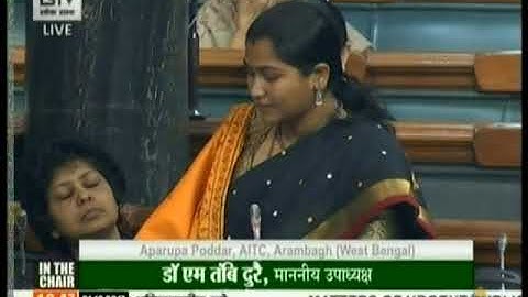 Aparupa Poddar makes a Zero Hour Mention on Aadhaar data leakage