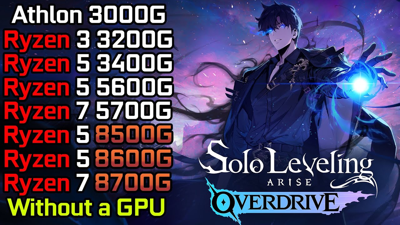 Solo Leveling: ARISE OVERDRIVE - Ryzen 3 3200G - 3400G - 5600G
