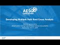 AESQ Webinar: Developing Multiple Path Root Cause Analysis