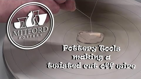 Making some pottery tools - Twisted cut off wire