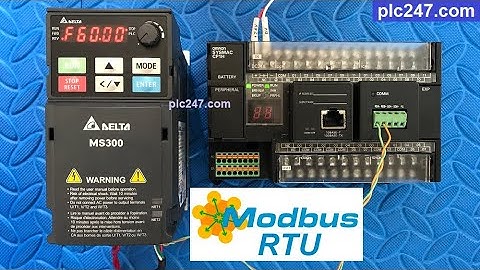 Omron CP1H "Modbus RTU" DELTA MS300 VFD