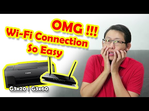 Canon G3x20 / G3x60 - How to Pair Printer to Wi-Fi Router (Showing 3 different ways, same outcomes)