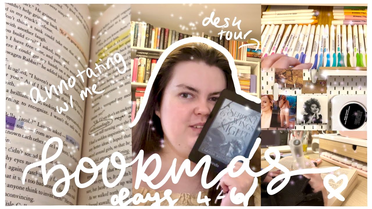 Обзорная экскурсия по столу и написание аннотаций к «Сумеркам» вместе со мной 🌸📚🌺 | Bookmas, дни 4–6